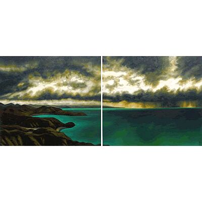 Storm over the Bay Diptych
