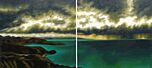 Storm over the Bay Diptych by Karen Standke